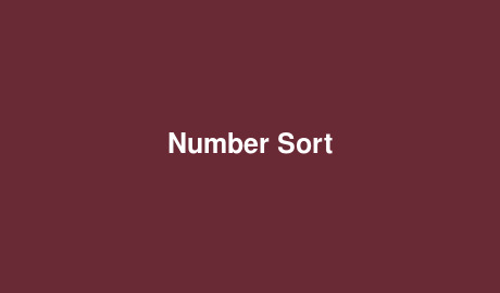 Number Sort