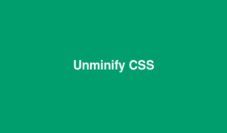Unminify CSS