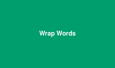 Wrap Words