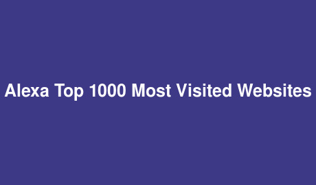 Kviksølv Uskyldig Pioner Alexa Top 1000 Most Visited Websites - HTMLStrip