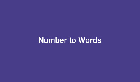 Number to Words